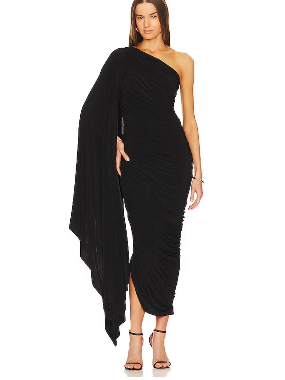 Norma Kamali Diana Gown W/ Sleeve - Picture 4 of 5